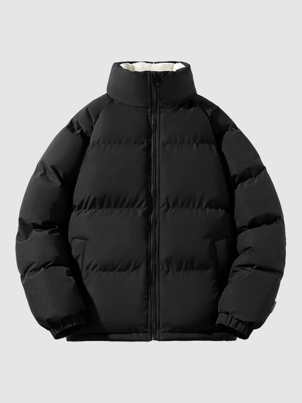 Women's Lined Puffer Jacket - black