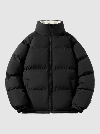 Women's Lined Puffer Jacket - black