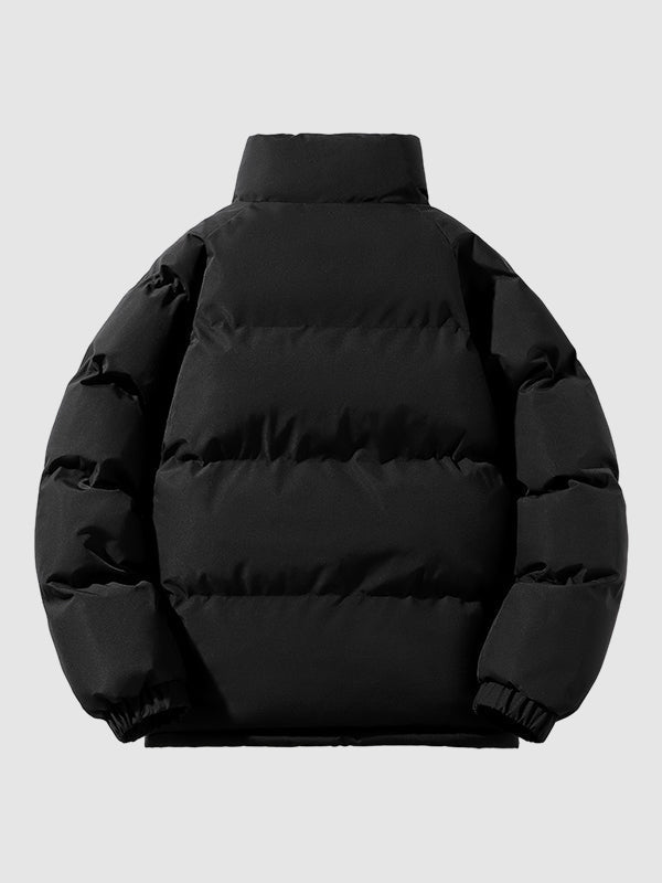 Women's Lined Puffer Jacket - black side