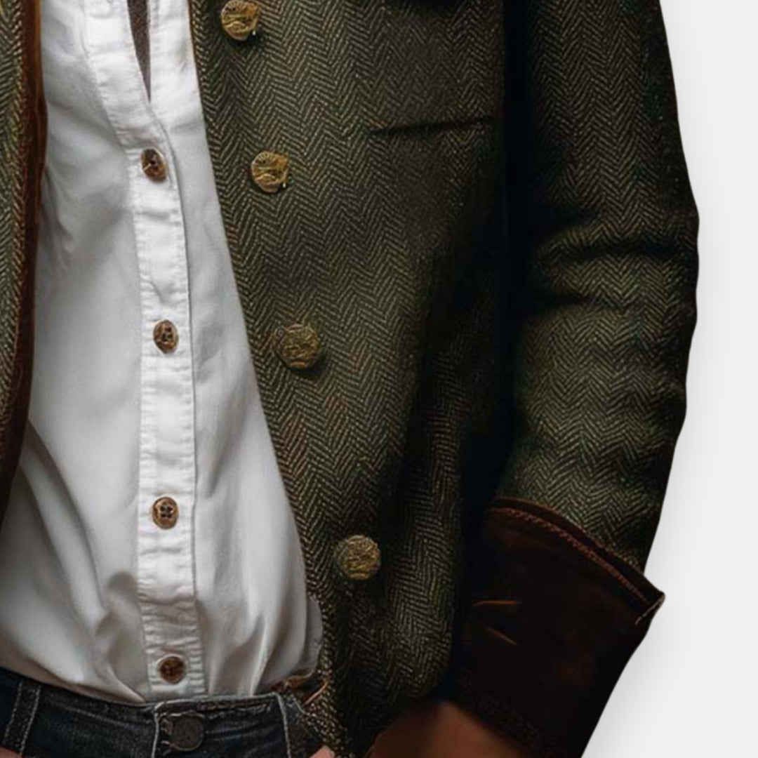 Women's Herringbone Tweed Look Jacket - image 2