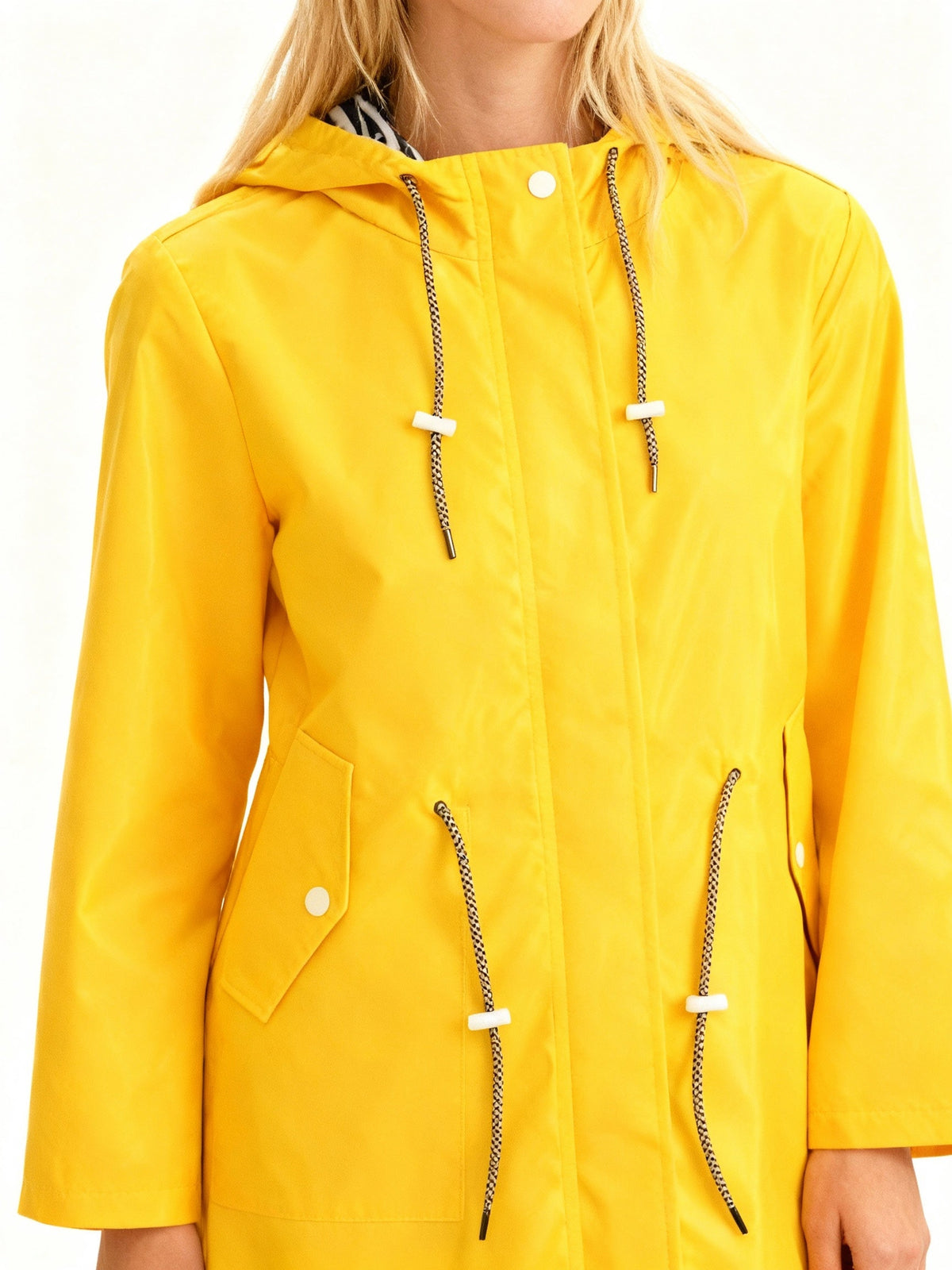 Women's Hooded Rain Jacket - yellow