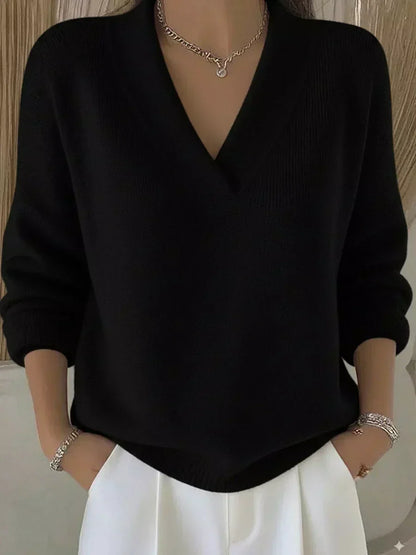 Violeta | Loose Jersey with V-Neck