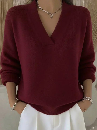 Violeta | Loose Jersey with V-Neck