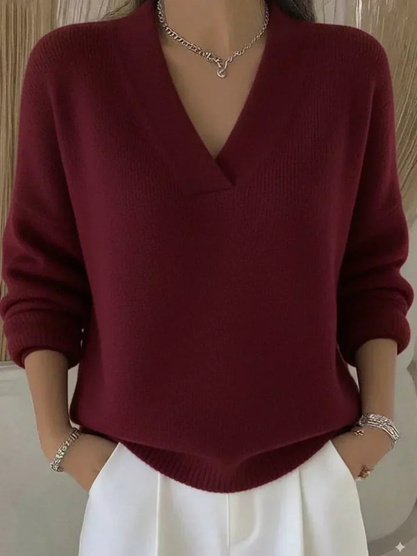 Violeta | Loose Jersey with V-Neck