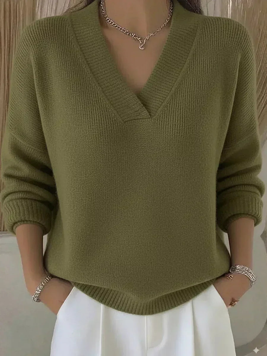 Violeta | Loose Jersey with V-Neck