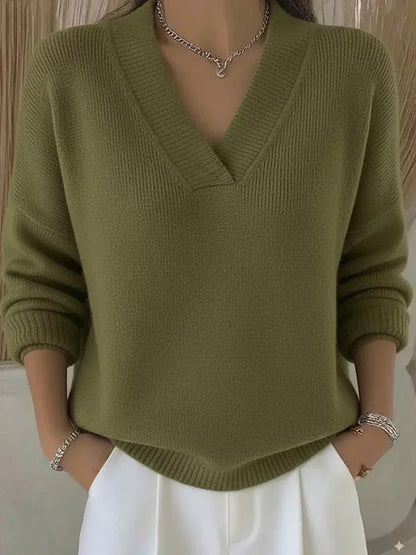 Violeta | Loose Jersey with V-Neck