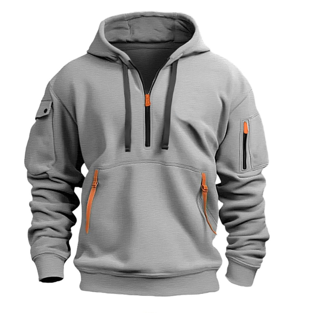 Men's Casual Hoodie with Zip Pockets - image 2
