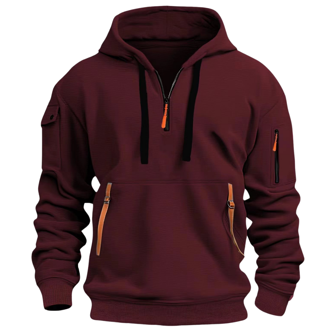 Men's Casual Hoodie with Zip Pockets - image 6