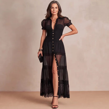 Sophia | Sheer Lace Maxi
