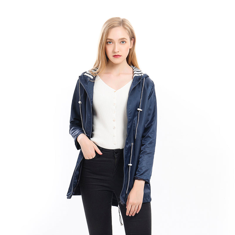 Women's Hooded Mac Raincoat - image 1