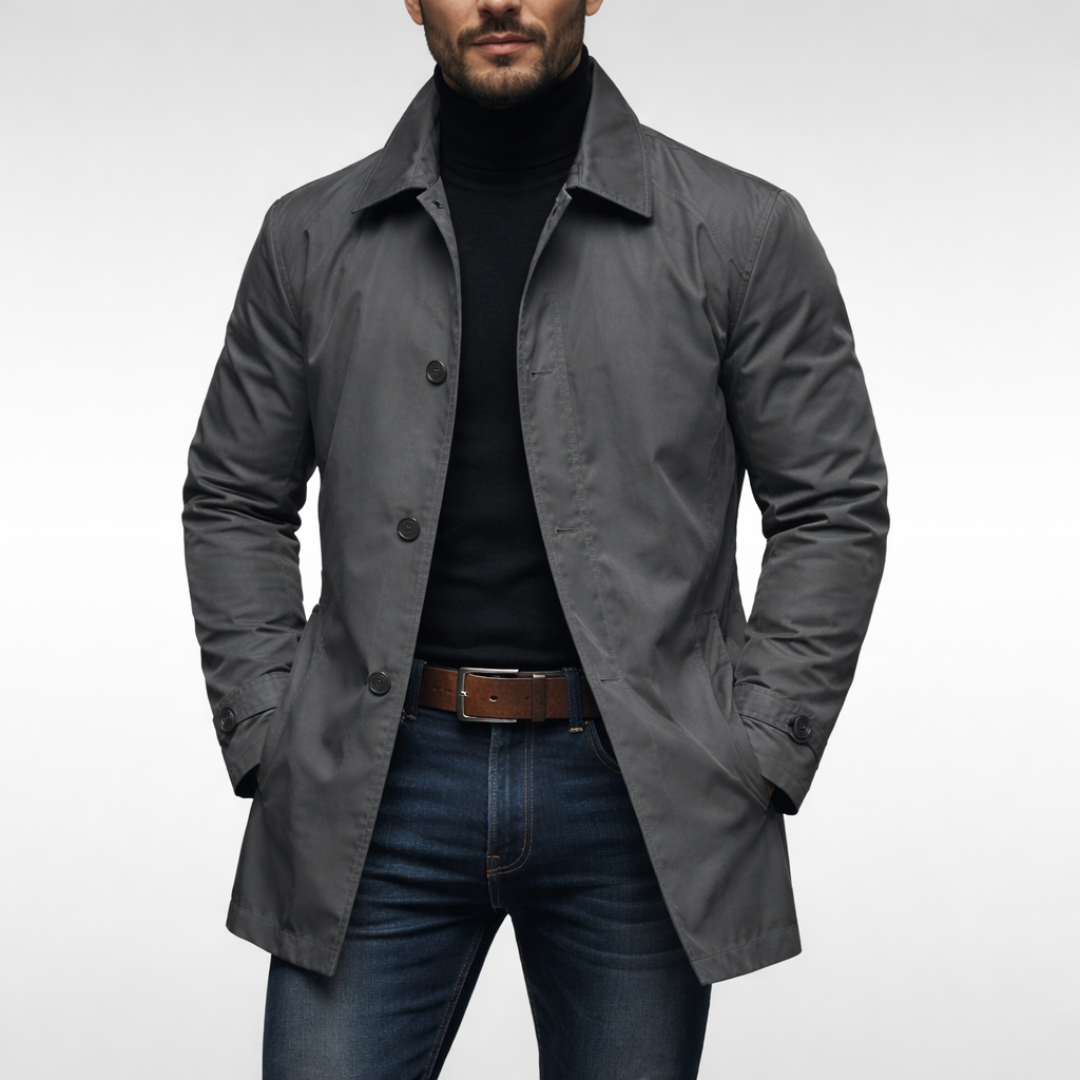 Men's Everyday Winter Coat with Functional Pockets and Cuffs - image 2