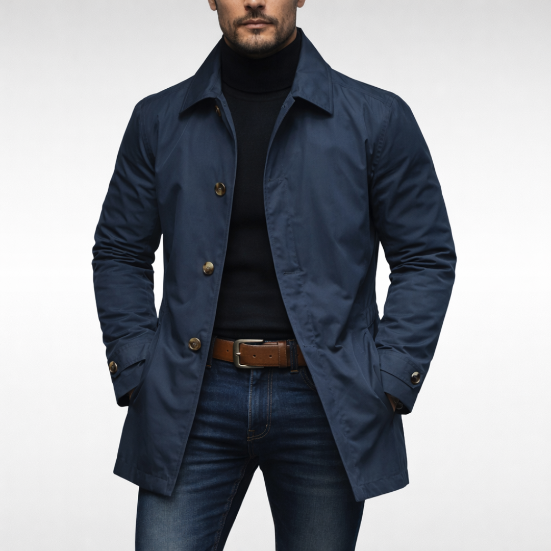 Men's Everyday Winter Coat with Functional Pockets and Cuffs - image 3
