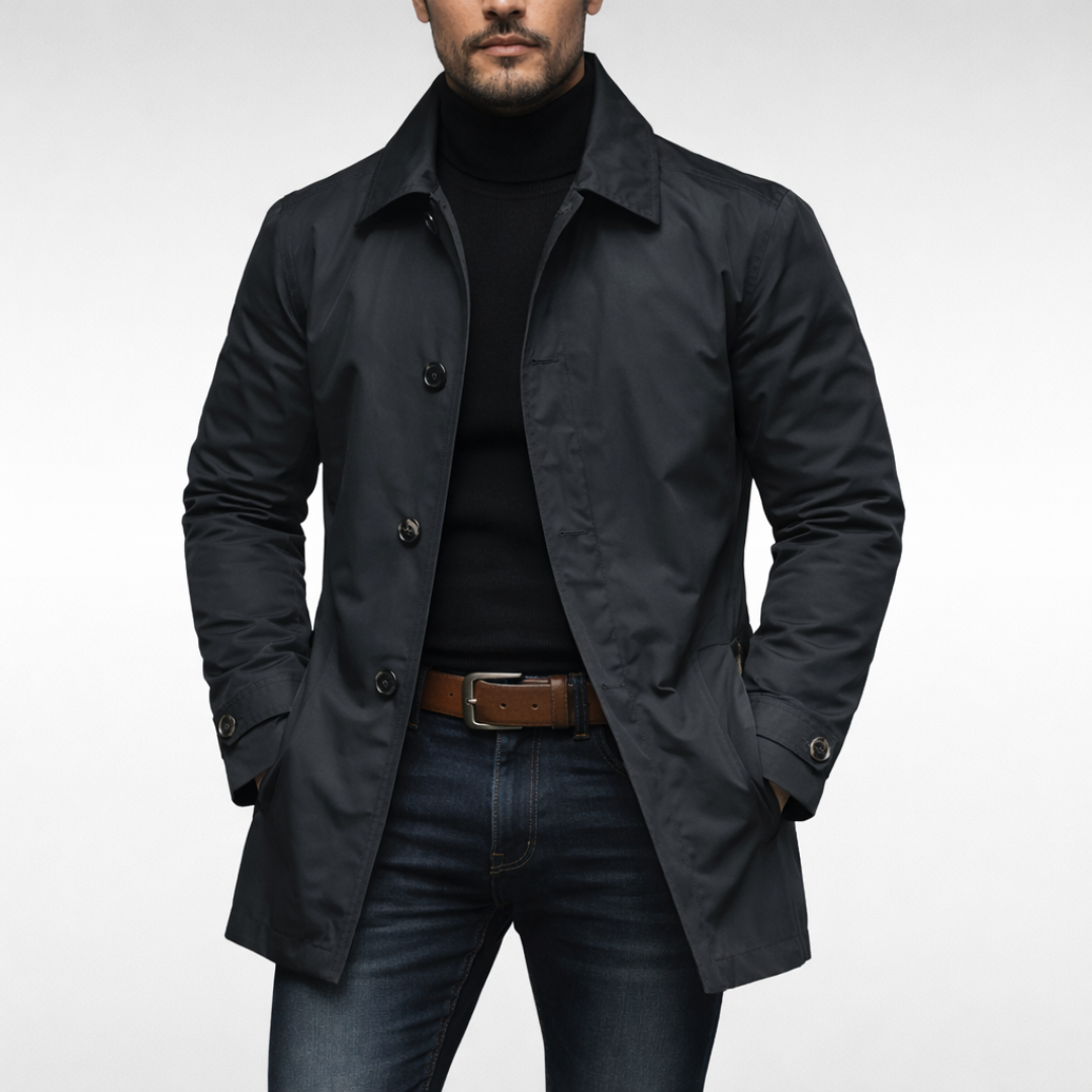 Men's Everyday Winter Coat with Functional Pockets and Cuffs - image 4