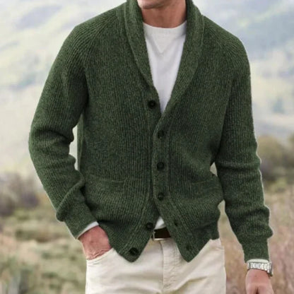 Men's Vintage Style V-Neck Knit Cardigan - image 7