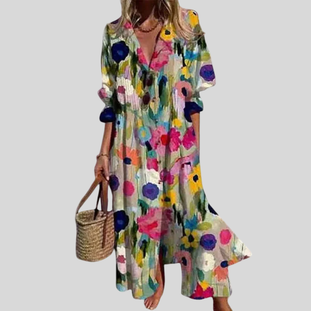 Zariah | Elegant Long Bohemian Style Dress