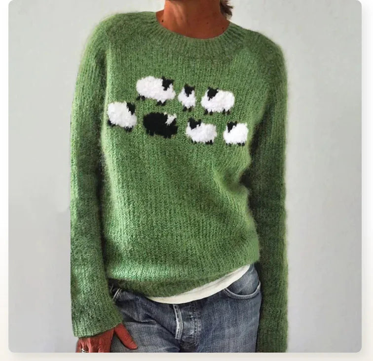 Women's Icelandic Pattern Knit Jumper - image 3
