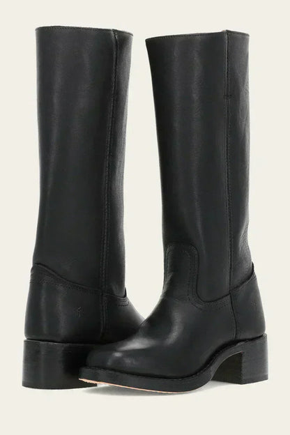 Women's Mid-Calf Boots with Block Heel - image 3