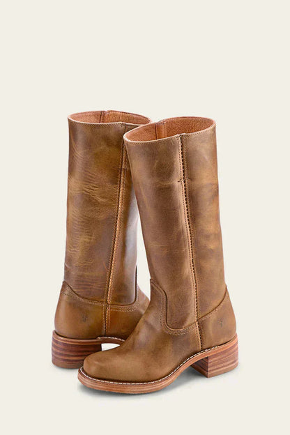 Women's Mid-Calf Boots with Block Heel - image 2