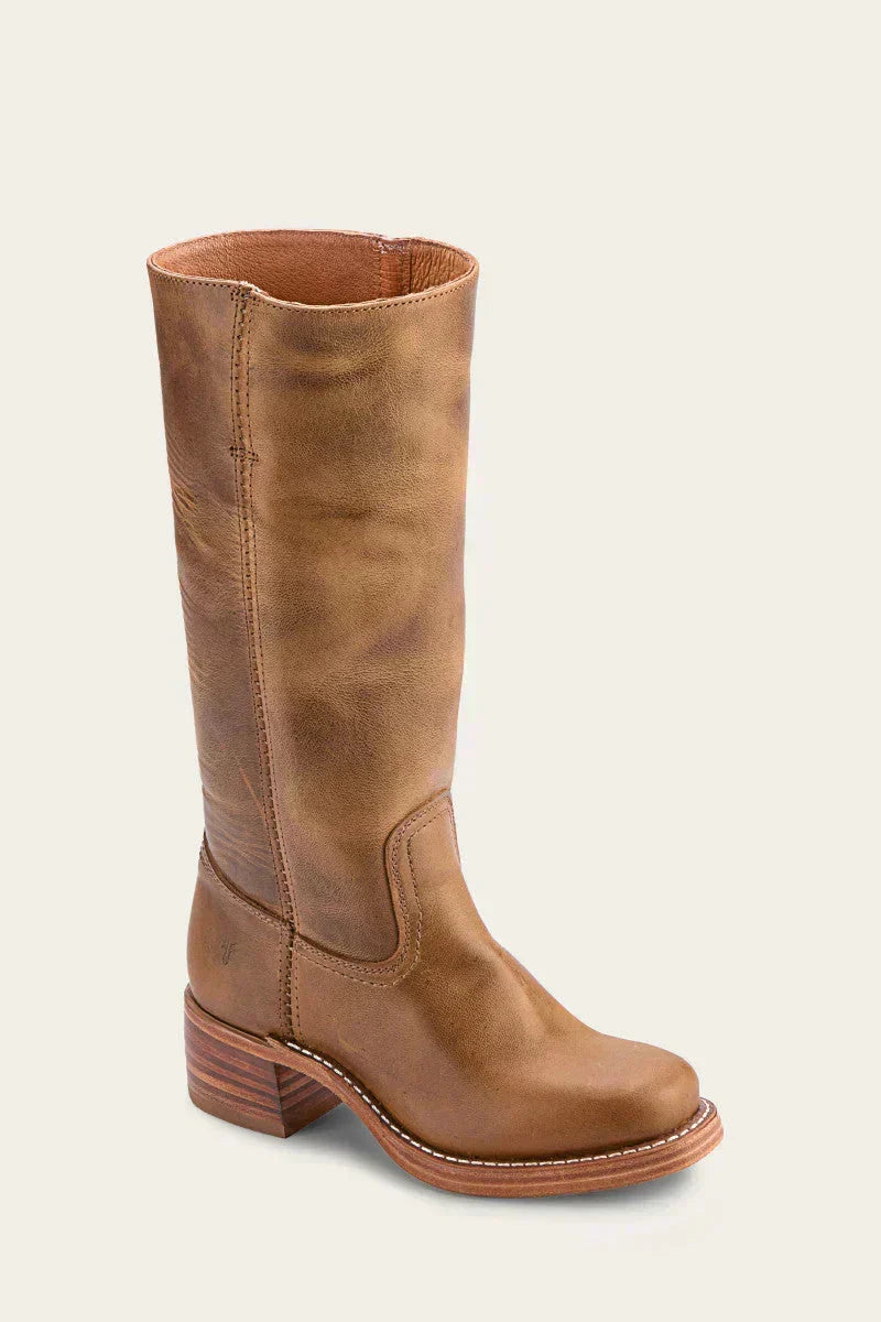 Women's Mid-Calf Boots with Block Heel - image 4
