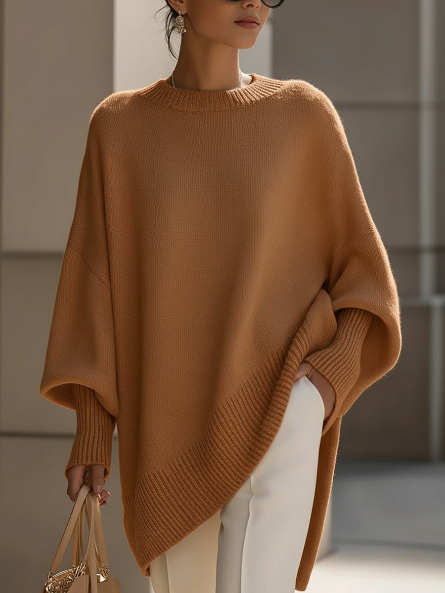 Isolde | Oversized Drape Knit Sweater