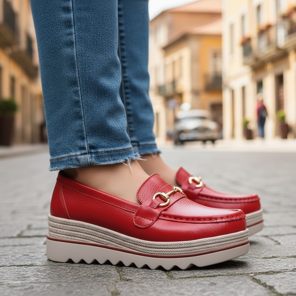CLEMENS - Lug Sole Clasp Loafers