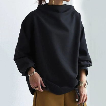 Joan | Draped High-Neck Top