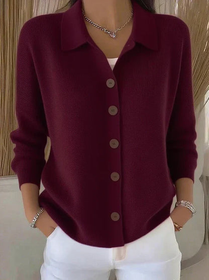 Josefina | Knit Jacket with Collar and Buttons