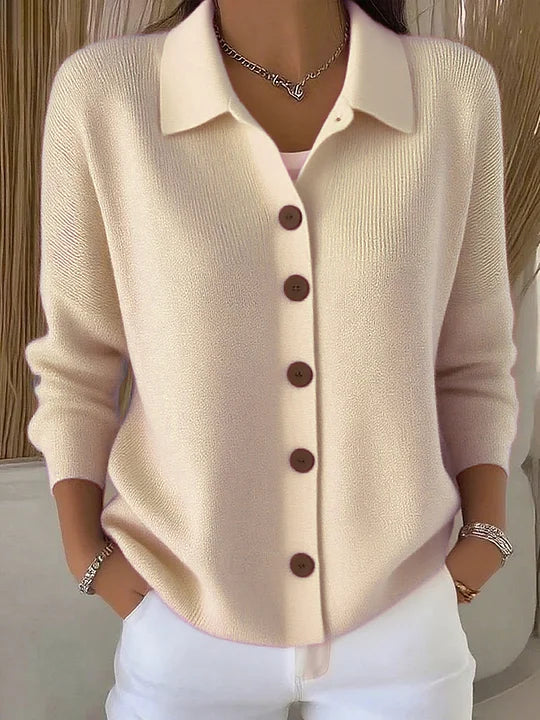 Josefina | Knit Jacket with Collar and Buttons