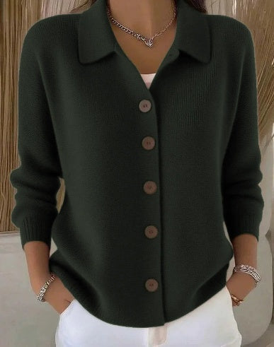 Josefina | Knit Jacket with Collar and Buttons