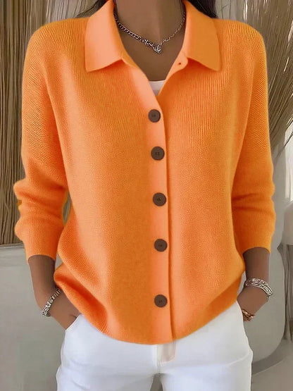 Josefina | Knit Jacket with Collar and Buttons