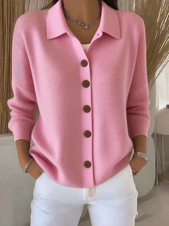 Josefina | Knit Jacket with Collar and Buttons