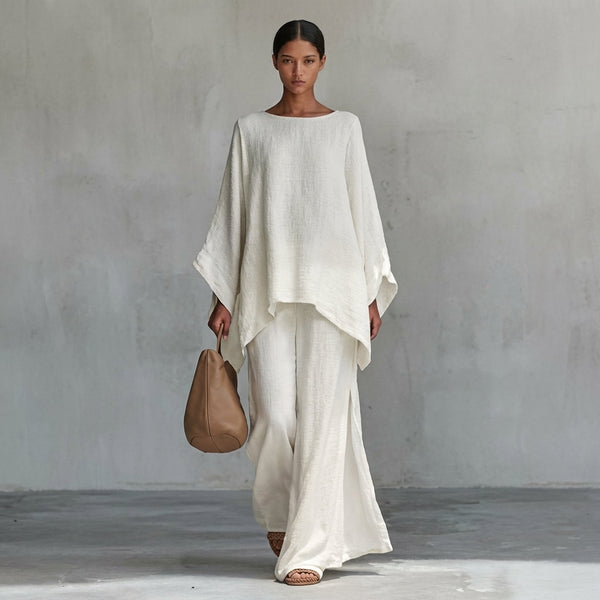 Cristina | Two-Piece Set with Long Sleeves and Loose Trousers