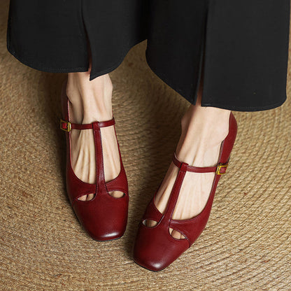 Elena | Timeless T-Strap Heels