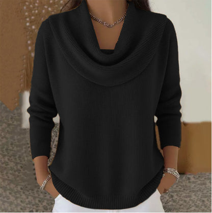 Julia | Draped Neck Jumper
