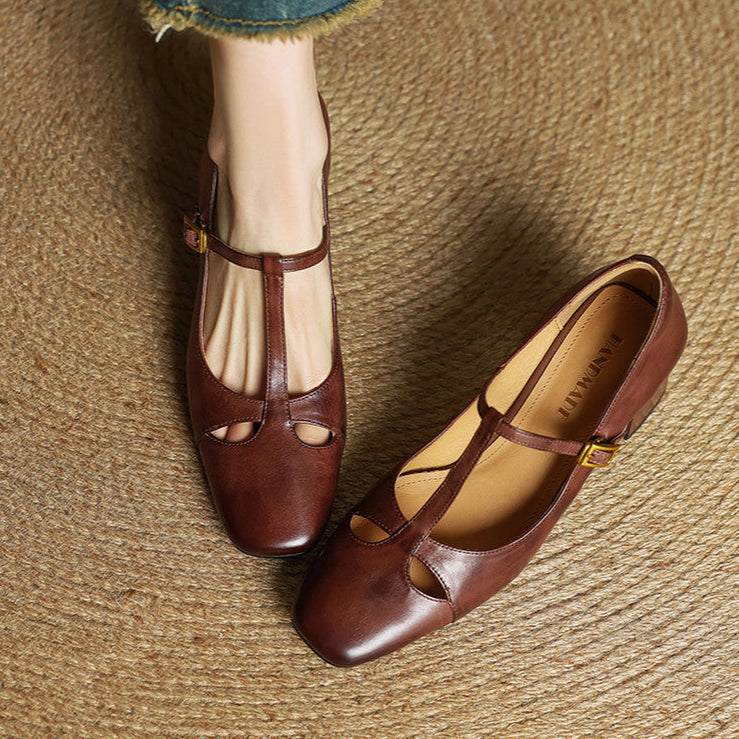 Elena | Timeless T-Strap Heels