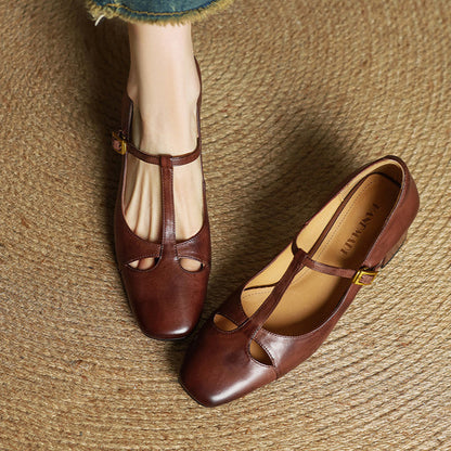 Elena | Timeless T-Strap Heels