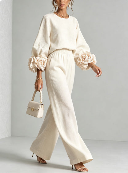 Women's Floral Cuff Two-Piece Set - image 9