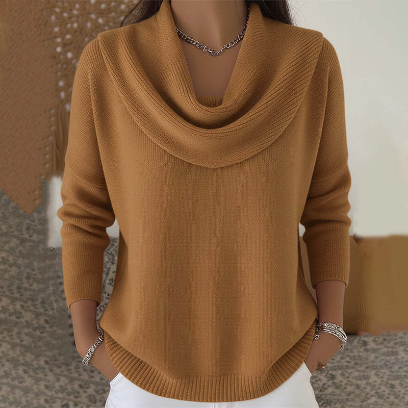 Julia | Draped Neck Jumper