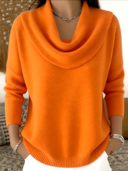 Julia | Draped Neck Jumper