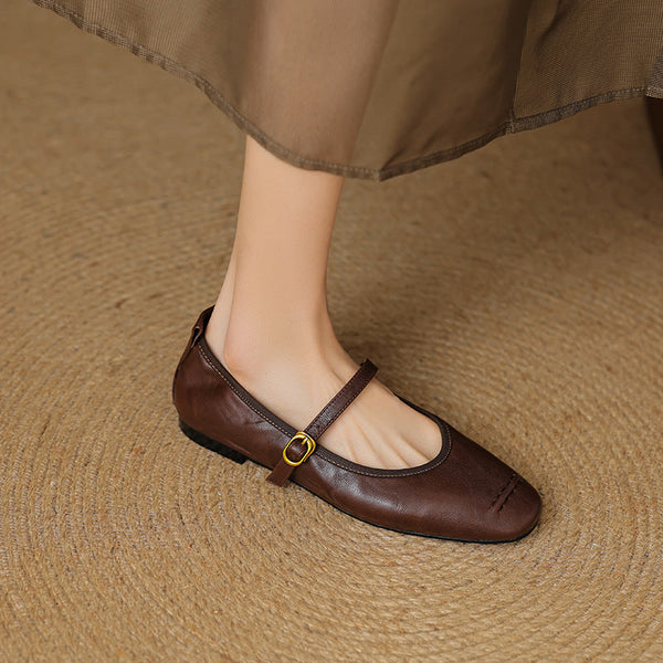 Elaine | Timeless Strap Flats