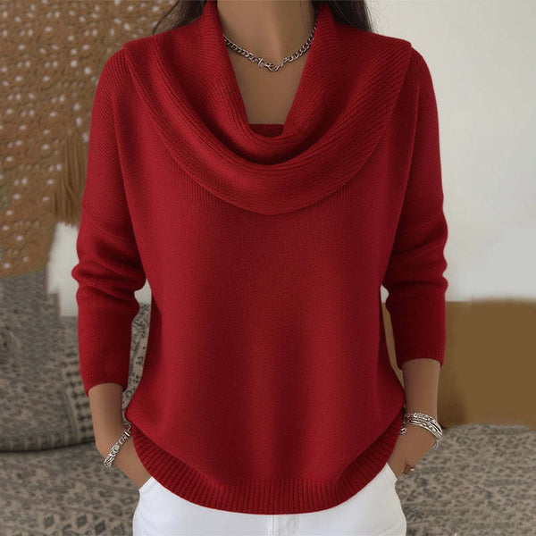 Julia | Draped Neck Jumper