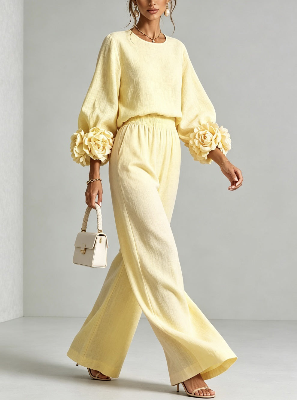 Women's Floral Cuff Two-Piece Set - image 11