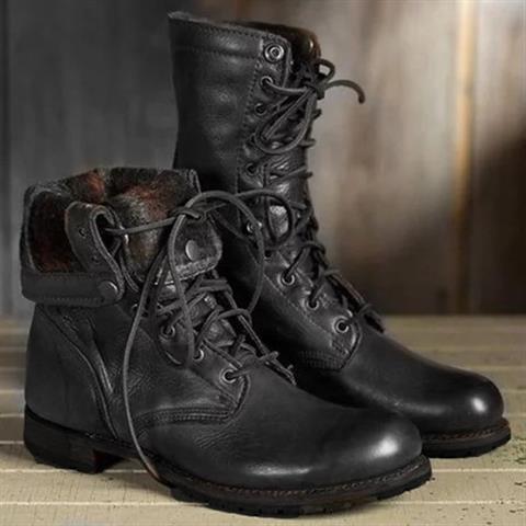 Women's Lace-Up Mid-Calf Boots - image 2