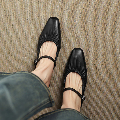 Elsa | Ruched Strap Mules