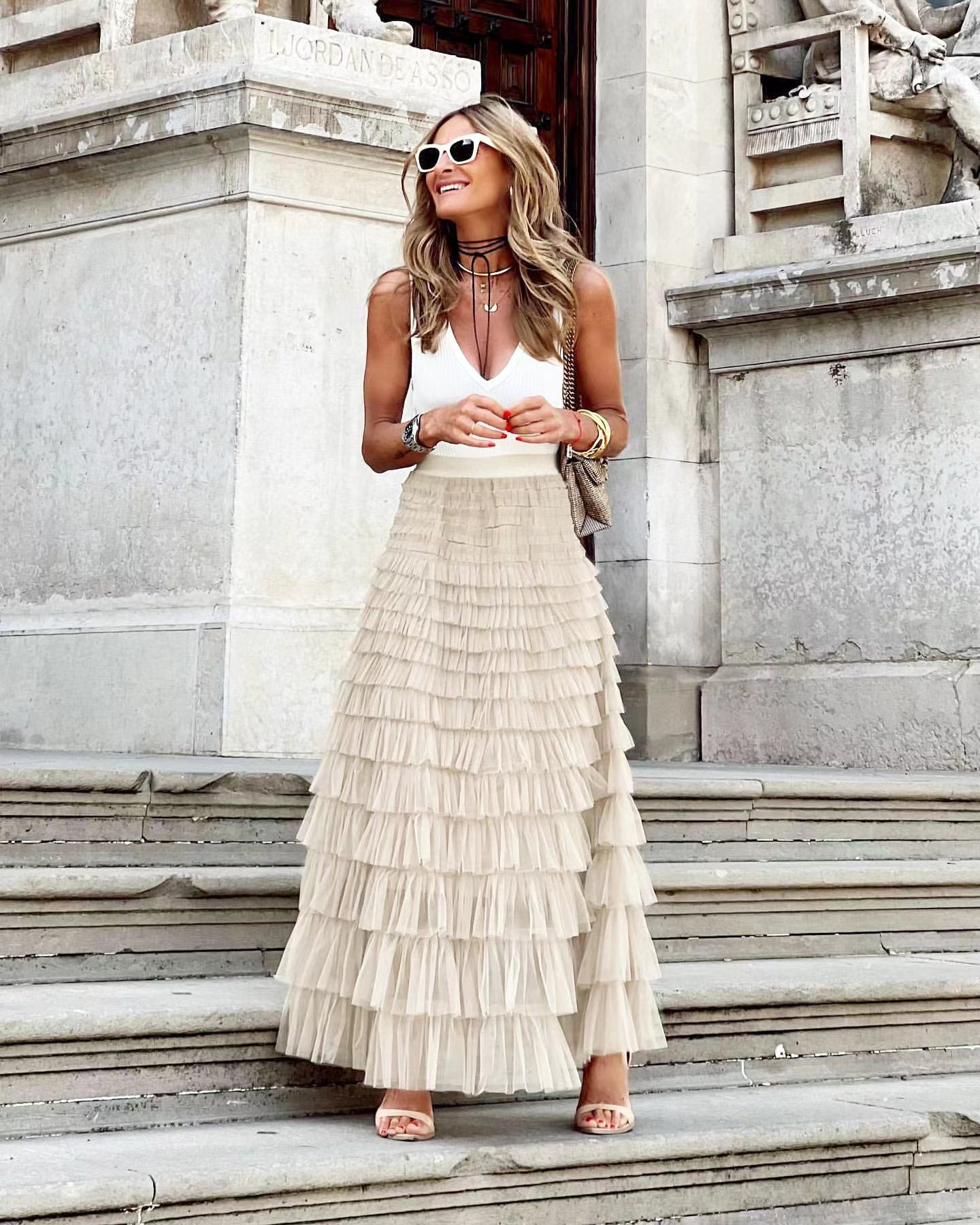 JOAN™ - Elegant Maxi Layered Cake Skirt