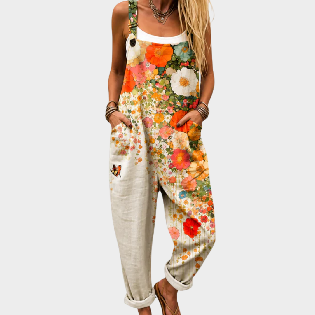 Comfortable Printed Dungarees