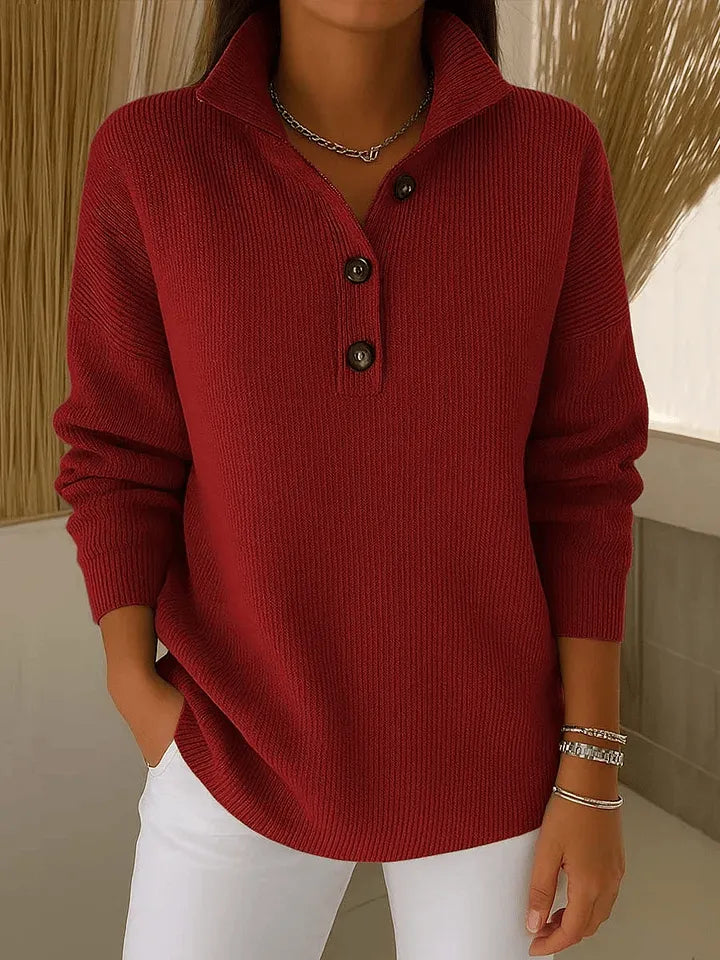 Amparo | Jersey Polo with V-Neck