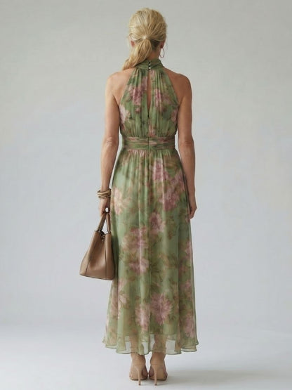 Mirelle™ Gathered Halter Midi Dress