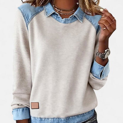 Gloria | Contrast-Panel Jumper
