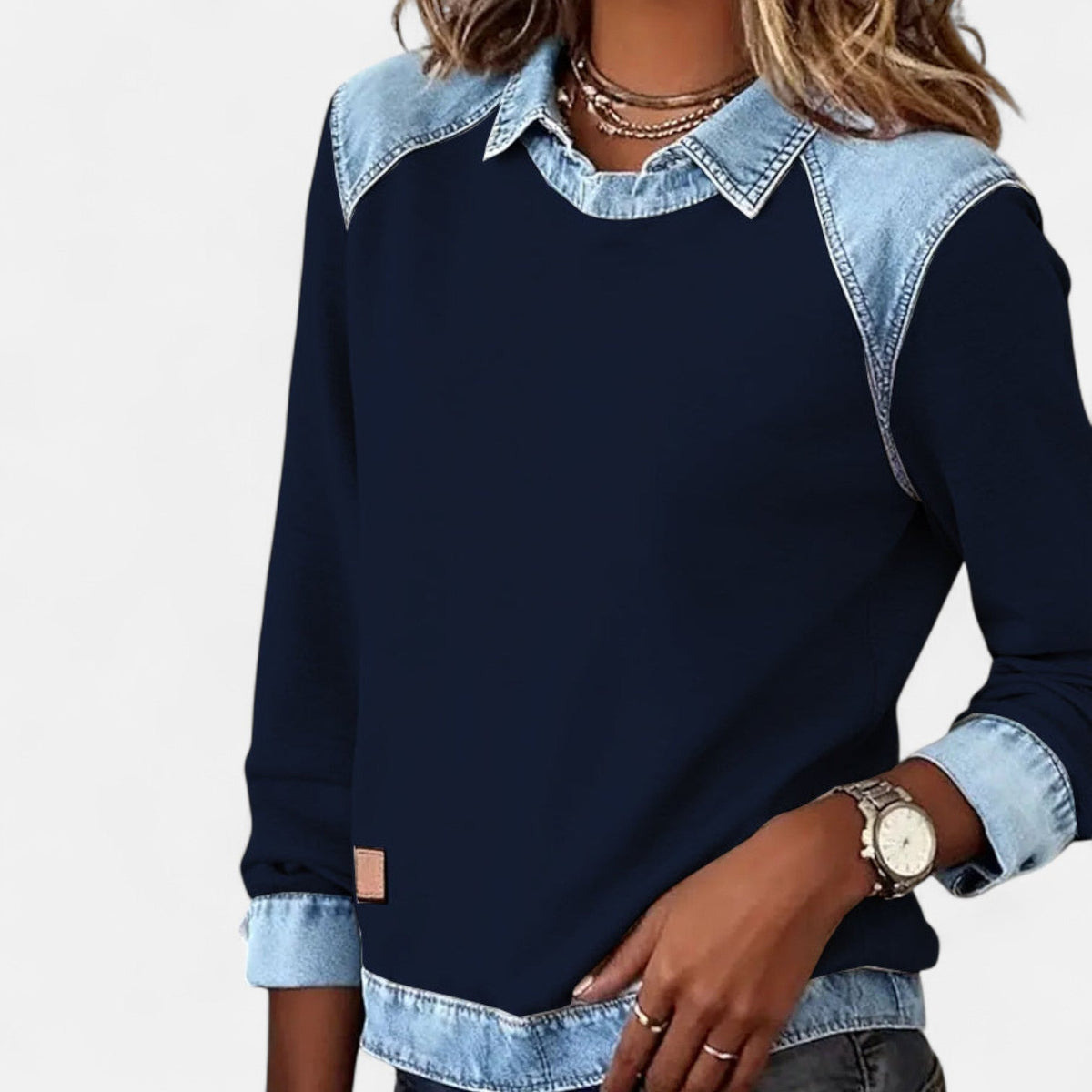 Gloria | Contrast-Panel Jumper